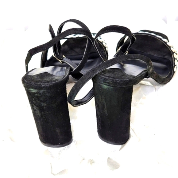 Tony Bianco shoes Sebastion black suede heels silver embellishment size 10 - Picture 12 of 17